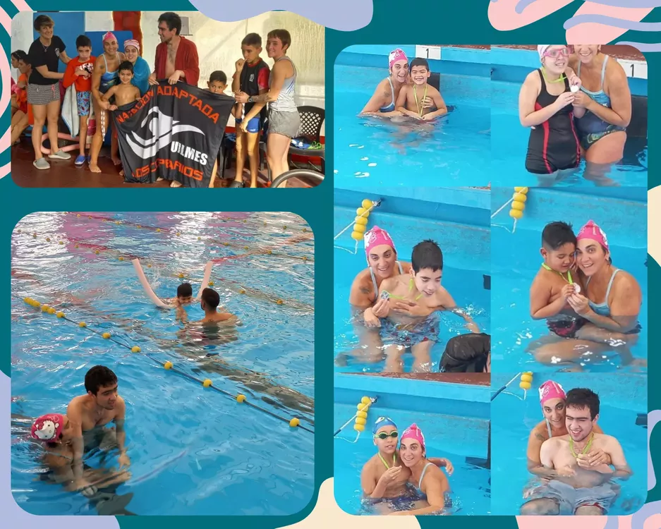 Collage de fotos formas abstractas